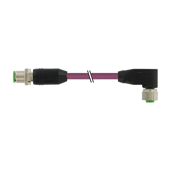 Murrelektronik M12 Y-distributor / M8 female 0 Degree, PVC 3x0.25 bk UL/CSA 0.4m, PK10 7000-40542-8030200 - main
